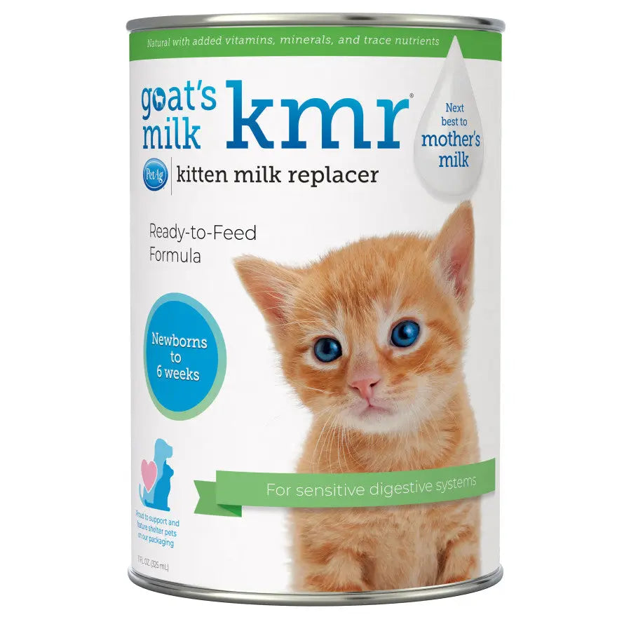 12 oz Pet-Ag KMR Kitten Milk Replacer with Goat's Milk for Sensitive Tummies