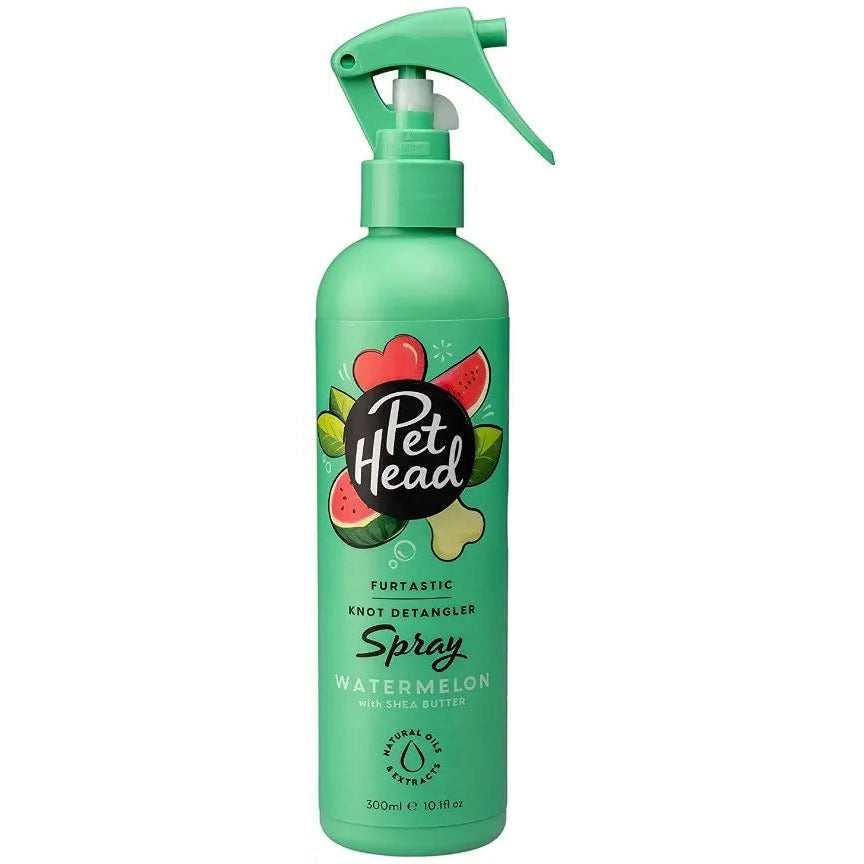 Pet Head Watermelon Shea Butter Dog Knot Detangler Spray for Silky Fur
