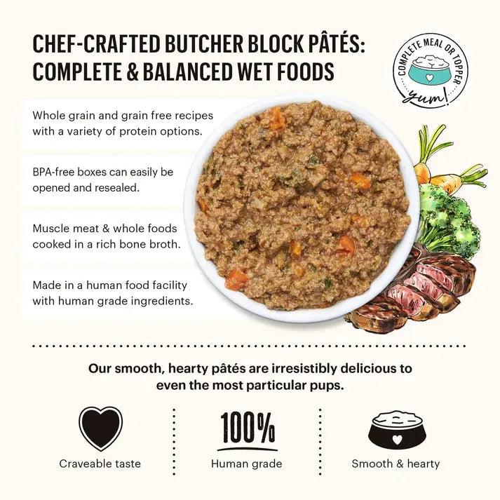 The Honest Kitchen Wet Dog Food - One Pot Stews: Braised Stew of Ranch - Raised Beef and Grass - Fed Lamb with Green Beans and Sweet Potatoes, 6 Pack of 10.5oz Cans