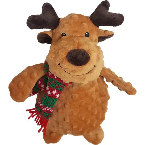 Petlou Christmas Dotted Plush Dog Toys - 10 Inches for Endless Canine Fun