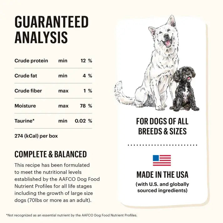 The Honest Kitchen Wet Dog Food - One Pot Stews: Braised Stew of Ranch - Raised Beef and Grass - Fed Lamb with Green Beans and Sweet Potatoes, 6 Pack of 10.5oz Cans